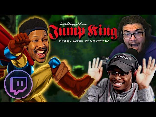 Berleezy Races Jojo and Dontai in Rage Game Jump King (PAINFUL LOSSES)