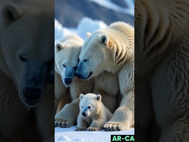 Pregnant POLAR BEAR Gives Birth to Adorable Cub? #polarbear #rescue #wildlife #arcticlife