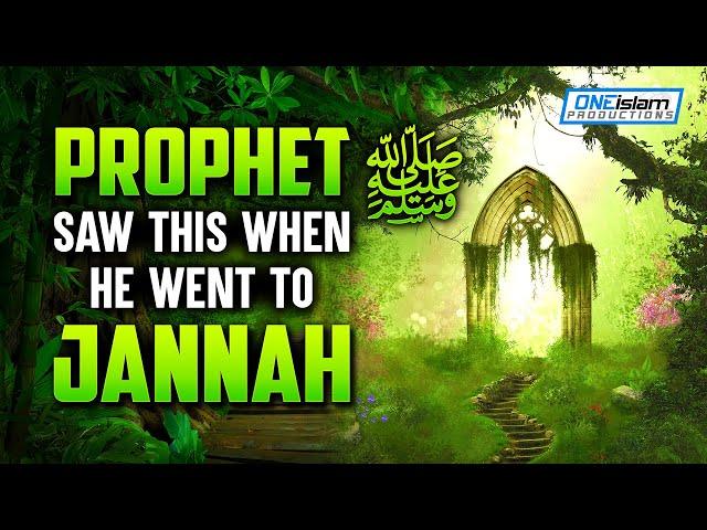 PROPHET ﷺ SAW THIS WHEN HE WENT TO JANNAH