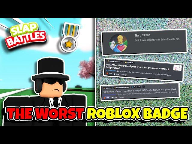 This Roblox Badge Almost KILLED SLAP BATTLES...