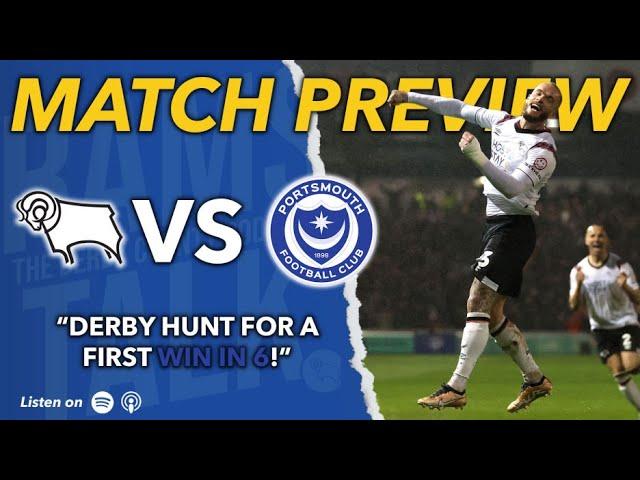 Derby County vs Portsmouth Preview (H) w/ Fournilwrittenalloverit