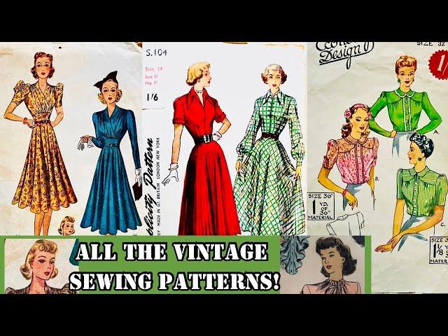 Everything I Sewed in 2024 - Vintage Sewing Patterns Galore!