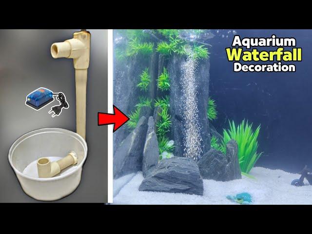 Underwater Waterfall Fish Tank Setup | Aquarium Decoration Ideas