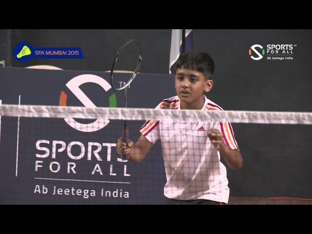 SFA Mumbai 2015 | Badminton | Aadit Jain Vs Aarav Ovalekar | Boys | U11 | Q/F