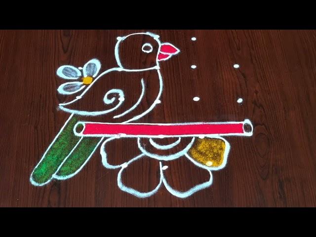 Ugadi rangoli || daily rangoli || rangoli designs ||