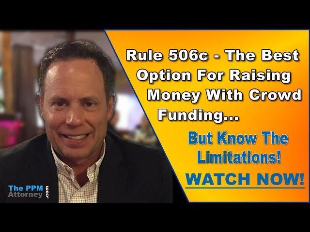 SEC Rule 506c - Publicly Solicit Money Legally