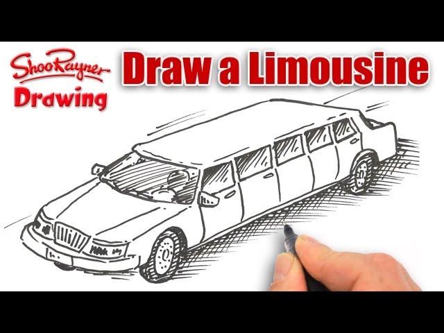 How to draw a Stretch Limousine