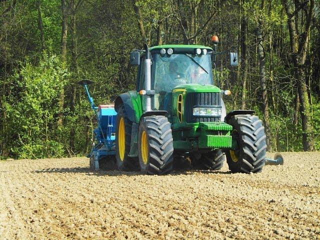 Sowing soybean with John Deere 6534 Premium + Lemken Saphir 7