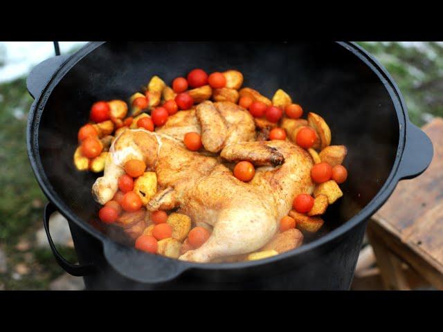 КАК ВКУСНО ПРИГОТОВИТЬ ЦЕЛУЮ КУРИЦУ В КАЗАНЕ