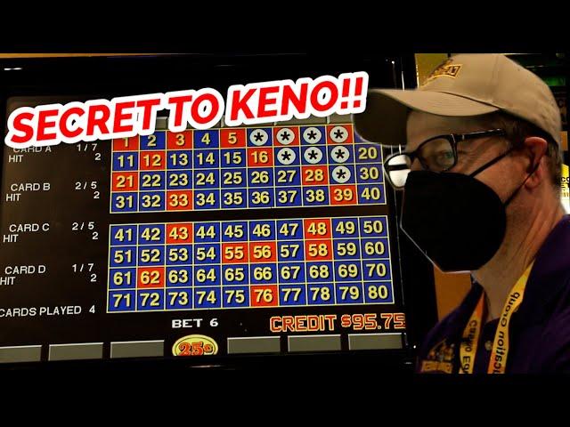 ALEX LEARNS THE SECRET TO KENO - Live Keno At Strat Hotel