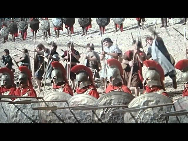 300 Spartans ( 1962 ) Epic spear fail . MY LIP A-HOLE!!