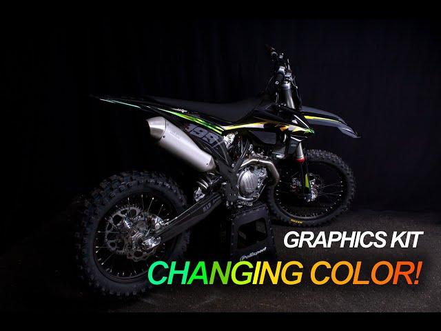 Custom MX Graphics kit with changing colors | SCRUB Designz