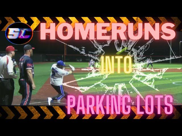 Crazy Power Hitting by Conference Players Hitting Cars In Parking Lots During Games