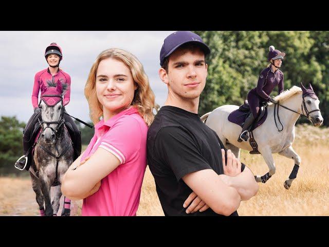 Brother Vs Sister Horse Challenge! | This Esme AD