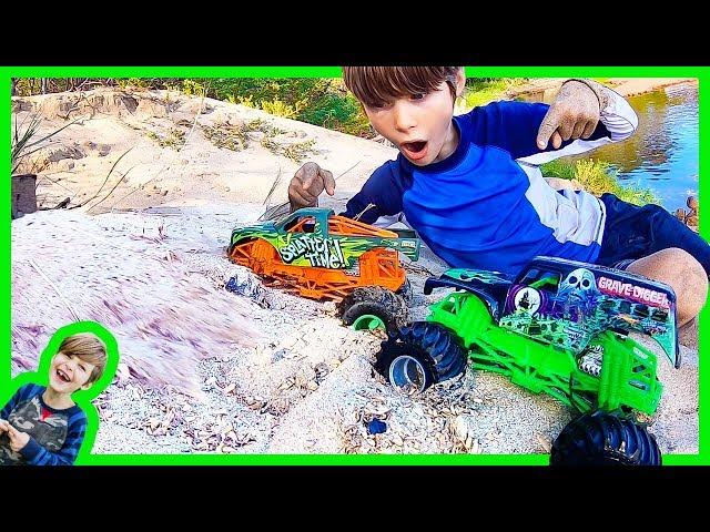 Monster Truck Sand Avalanche!