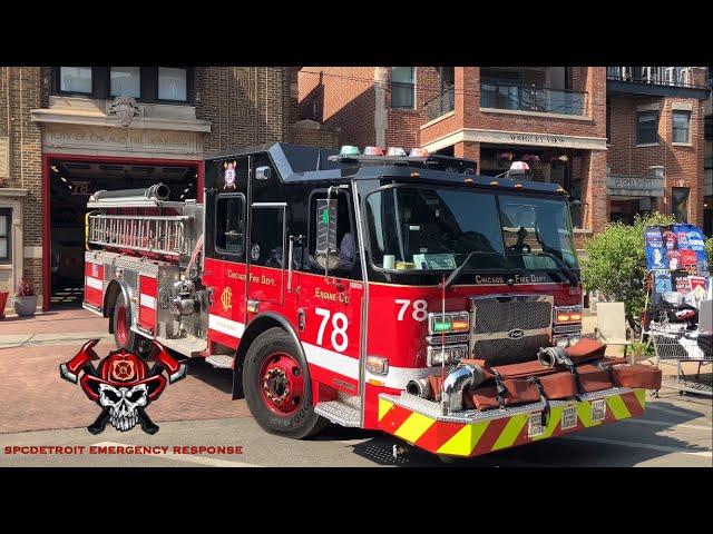 Chicago Fire Department Engine 78 Responding MEDICAL (FALL INJURY)