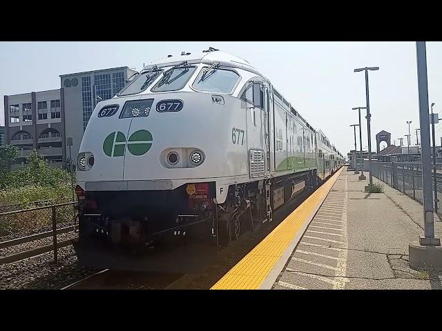 GO Transit 677 With 257 Arriving & Departing Oakville GO 7/29/24