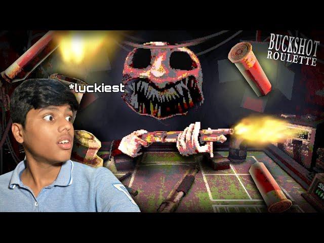 The Luck Game || Buckshot roulette Gameplay Telugu || Game Mood Boy