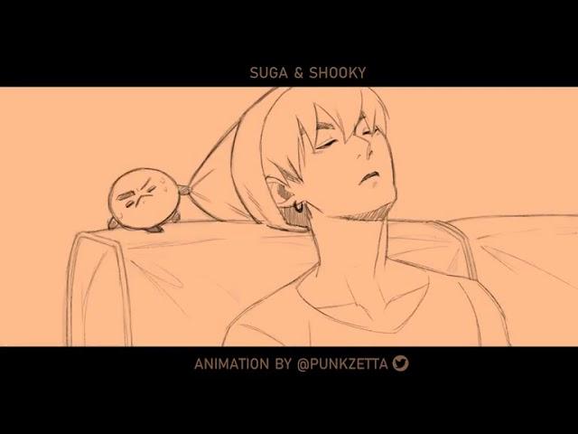 Suga with Shooky animation BT21