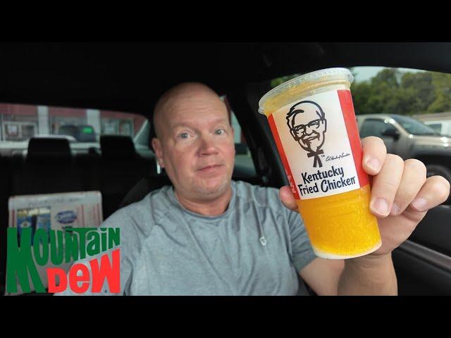 KFC Mountain Dew Sweet Lightning Peaches And Cream Soda Review