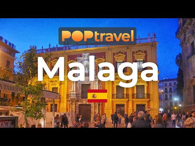 Walking in MALAGA / Spain - Evening Tour in the Old Town - 4K 60fps (UHD)