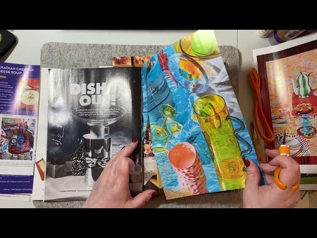 Magazine harvest for December daily journals, glue books, collages and more