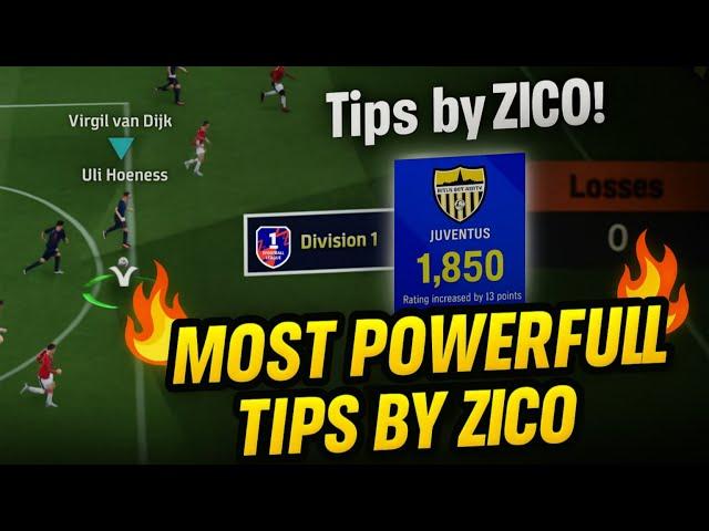 How I Reached 1840+ Rating With 0 Losses | 4 Pro Tips to Win More Matches – eFootball Mobile