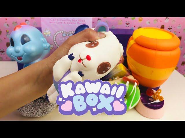 KAWAIIBOX SQUISHY Review and Squishies Unboxing 2019 | EV CUTIE PIEE