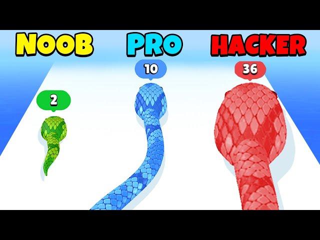 NOOB vs PRO vs HACKER - Snake Run Race