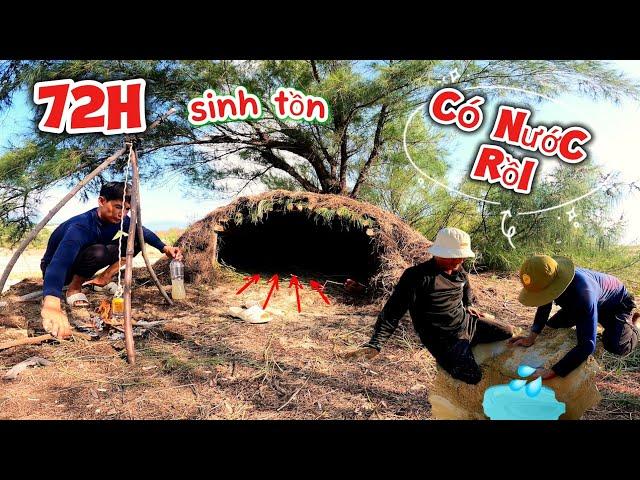 72H sinh tồn nơi hoang Dã lấy nước từ lòng đất tạo bẫy tìm thức ăn | 3 days of survival in the wild