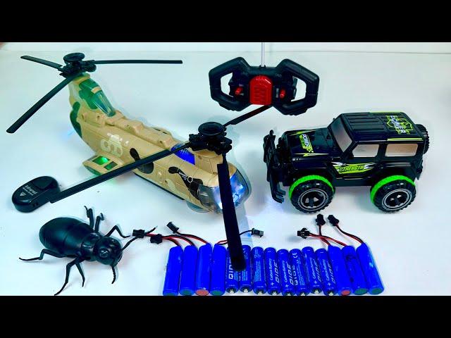 UNBOXING Helicopter ARMY,R/C CROSS  POWER CAR,R/C SHARK RACING,BICYCLE COMPETITION,R/C GIANT ANT