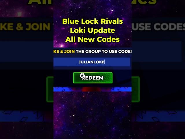 Blue Lock Rivals Codes (Loki Update) Roblox