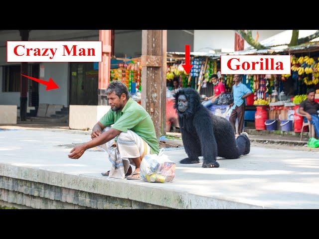 Gorilla Attack Prank | Scary Fake Gorilla Prank on Public (Part 4) | 4 Minute Fun