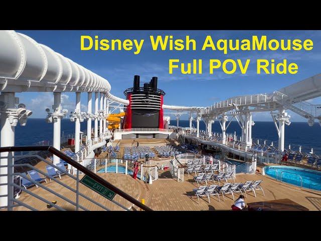 AquaMouse Full POV Ride Experience on the Disney Wish (Swiss Meltdown) - Disney Cruise Line