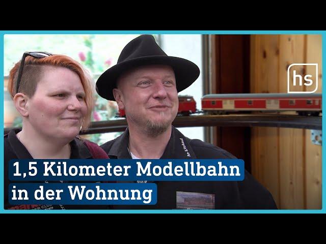 In 21 Minuten durch die Wohnung: Modellbahn-Fans aus Hessen | hessenschau