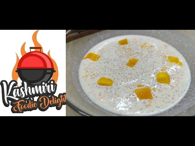 MANGO SAGO DESSERT RECIPE | REFRESHING SUMMER DESSERT RECIPE BY KASHMIRI FOODIE DELIGHT