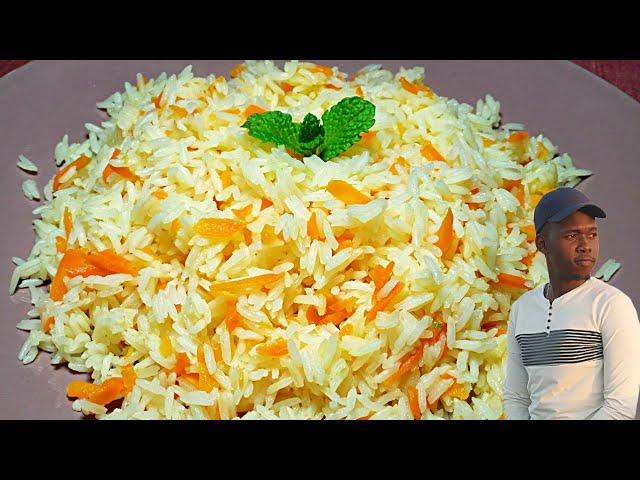 Carrot Rice || If you have two carrots, try this carrot rice recipe (Mchele ya harusi)