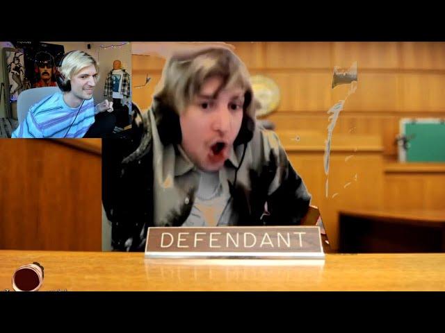 xQc reacts to the footage from court being leaked