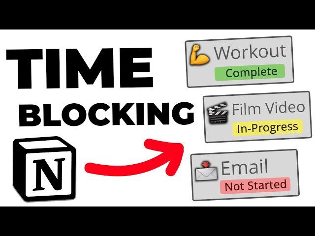 Easily Set-Up Notion Timeblocking | Try this Notion Planning Method! ⌚