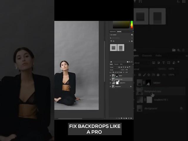 Fix Backdrops Perfectly Using Photoshop | AkashKRavi #shorts |