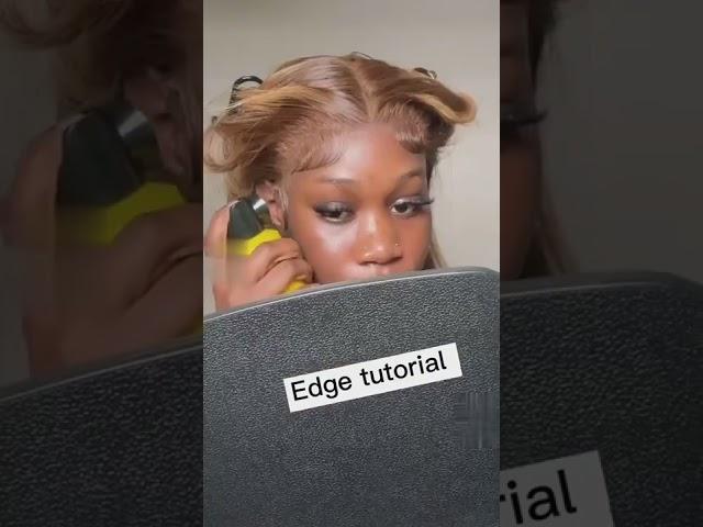 Super easy edge tutorial Ishow hair