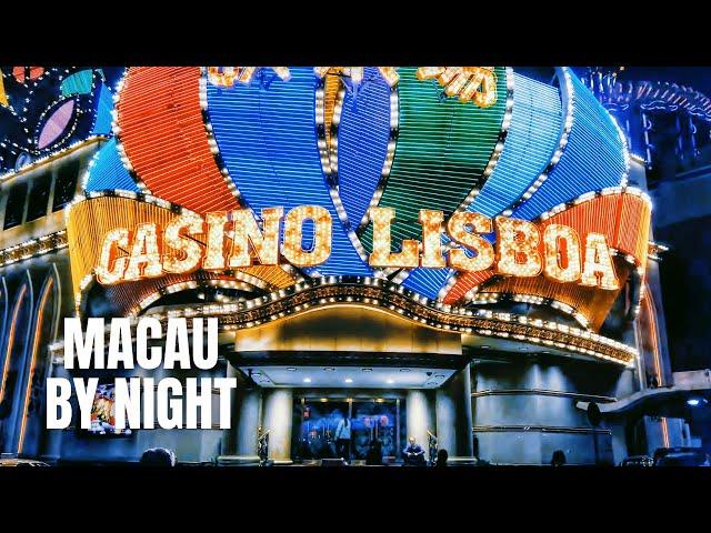 Macau Nightlife Street China Walking Tour / 澳门夜中国徒步之旅