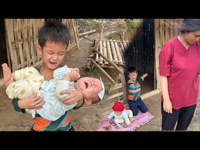 Abandoned by their mother, the difficult life of two poor orphans