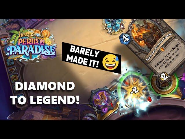 Hearthstone - Diamond Rank to LEGEND w/ Warrior Deck | Cyber Brawl Dev | Sep 2024