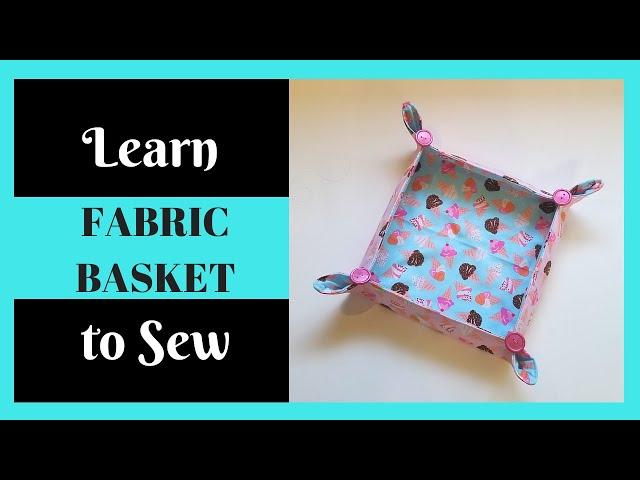 How to Make a Fabric Tray with Your Sewing Machine in Minutes