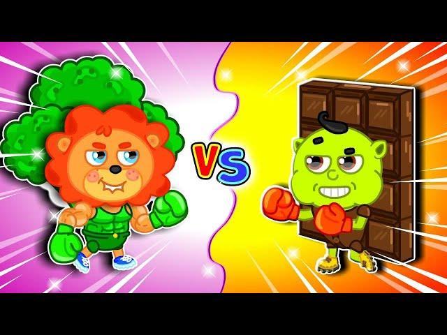 LionET | Healthy Food vs Junk Food | Healthy Food Choices Broccoli | Cartoon for Kids