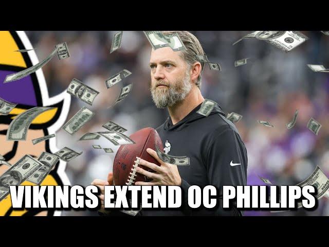 Vikings Extend Offensive Coordinator Wes Phillips to 1-Year Deal Thru 2026