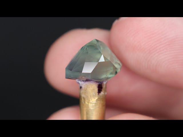 I Cut a Raw 10 Carat Montana Sapphire Into a Beautiful Gemstone