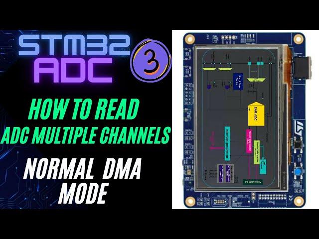 STM32 ADC #3. How to use ADC Multiple Channels || DMA Normal Mode