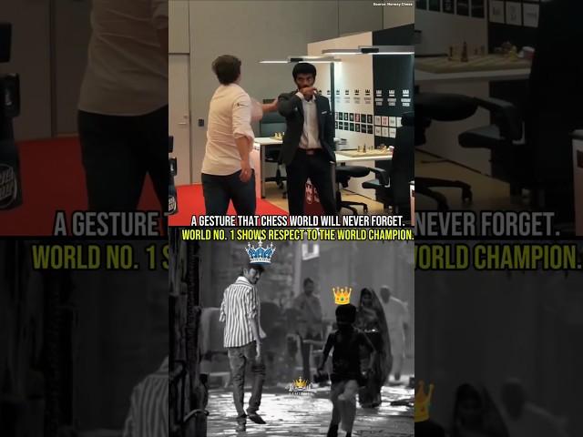 When Magnus Pats Gukesh…The Most Wholesome Moment in Chess History️#chess #gukesh #magnuscarlsen